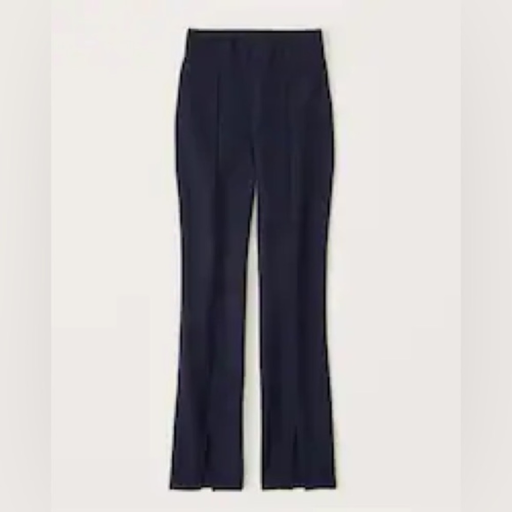 Abercrombie & Fitch Ponte Front Split-Hem Flare Pant